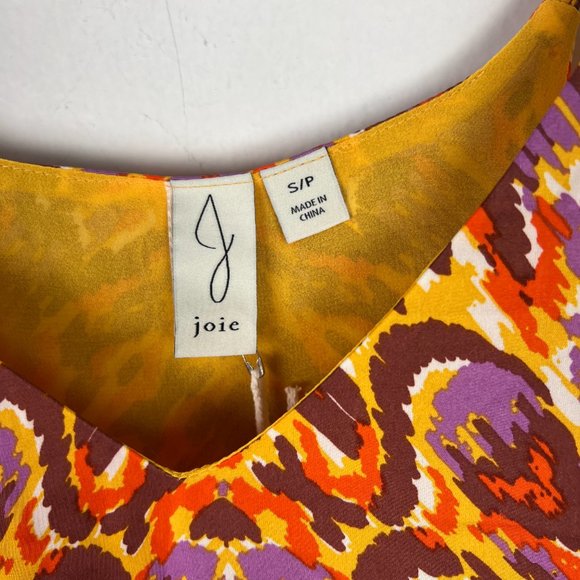 NWT Joie Printed Satin V-Neck Spaghetti Strap Top Tank Size Small S NEW - Picture 5 of 10